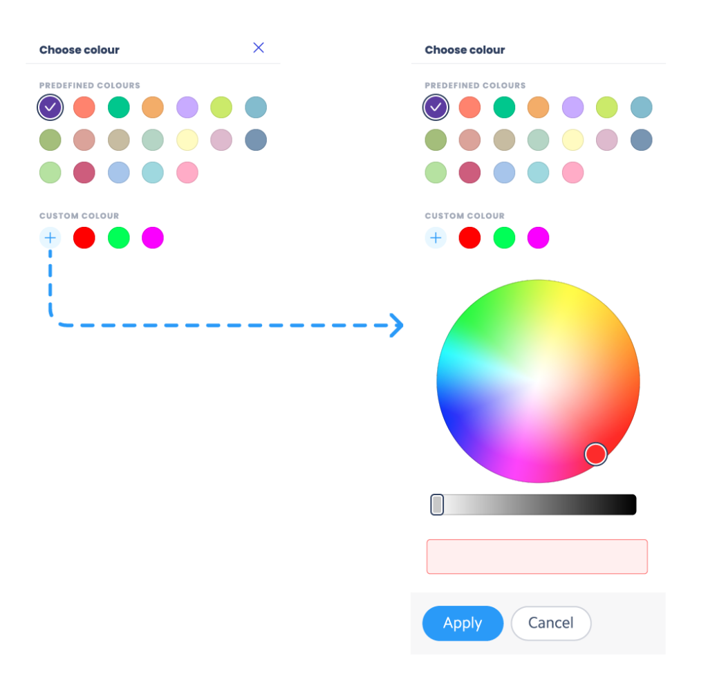 Leave calendar colour wheel